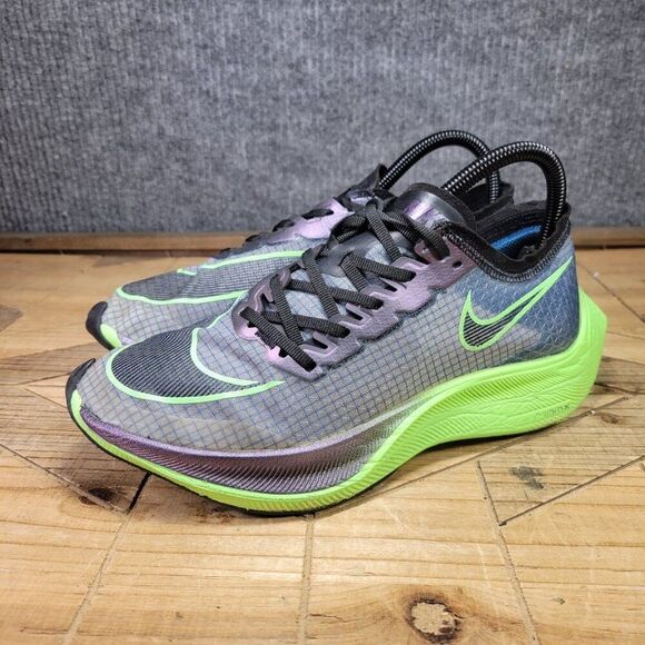 NIKE Shoes Mens 6 Women's 7.5  ZoomX Vaporfly NEXT%‎ 2 Green Running  AO4568-400 - Picture 2 of 12